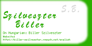 szilveszter biller business card